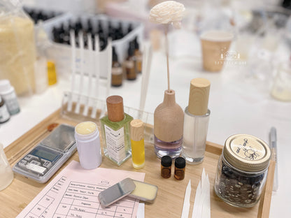 One-day Perfumery Workshop  -  DIY your own perfumery products (5 Products)  / 自制香氛调香【进阶】体验课程（含5款作品正装）